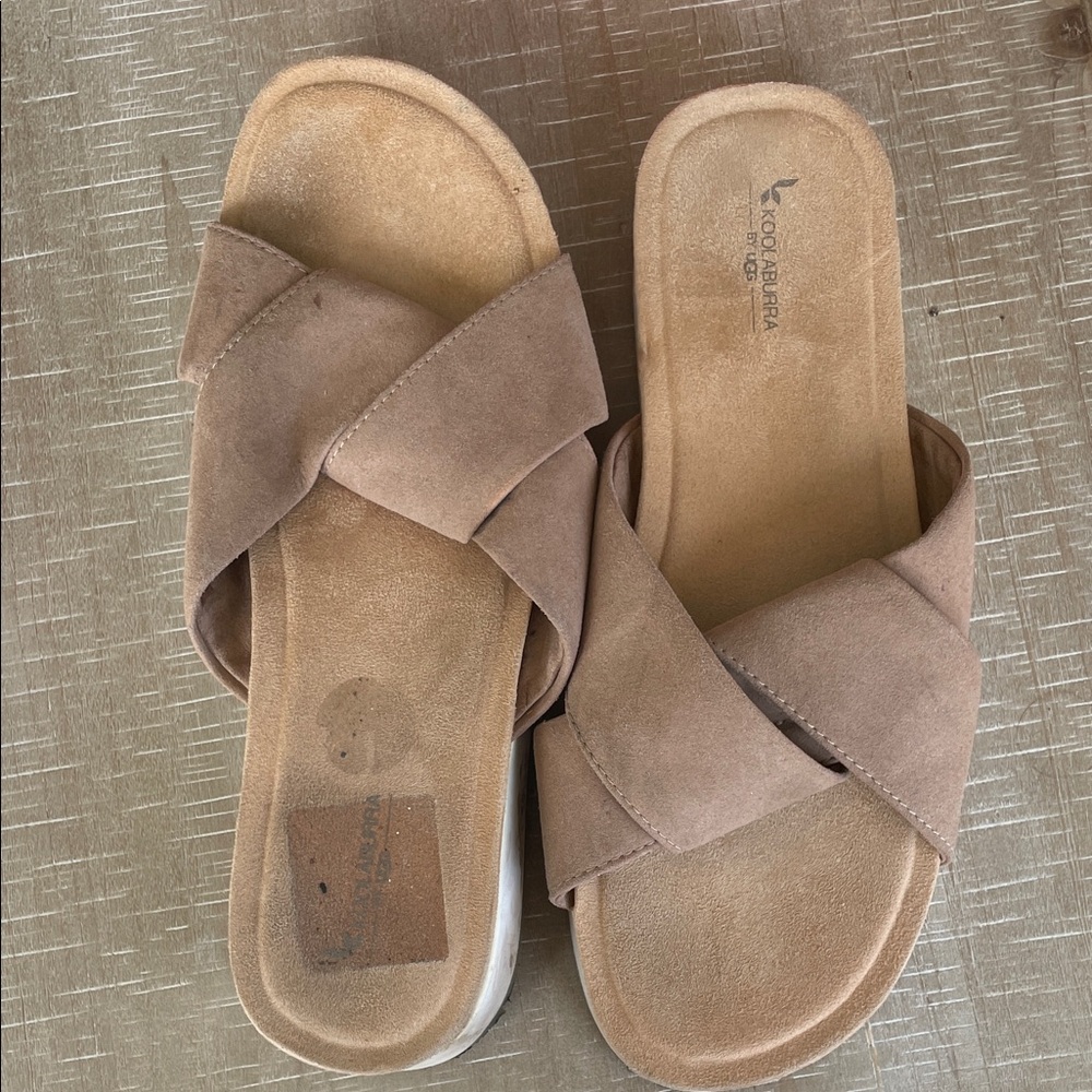 Kookaburra by UGG Women's Tan Slide Sandals